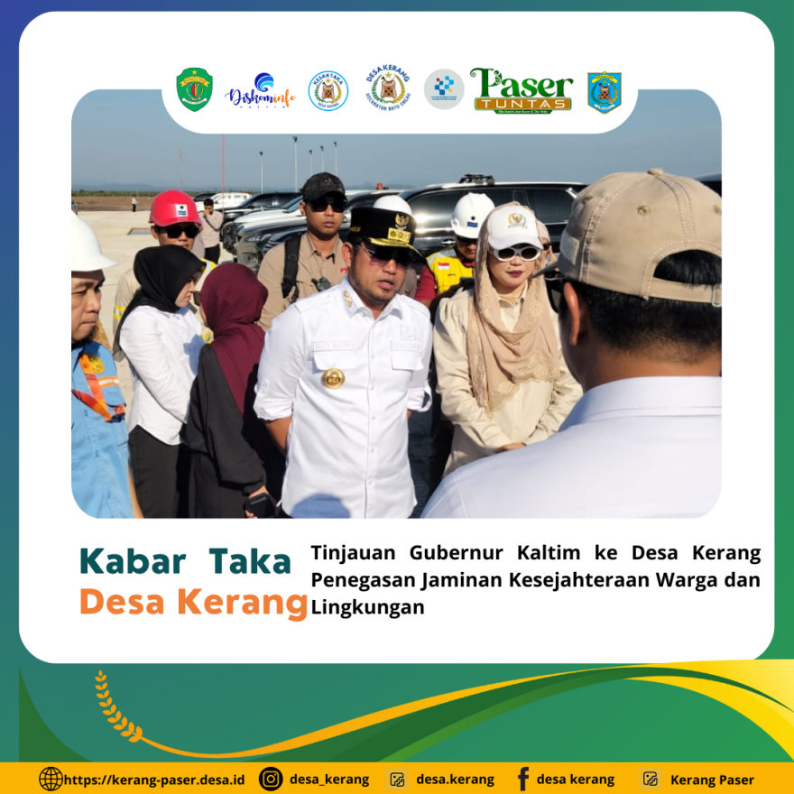 Tinjauan Gubernur Kaltim ke Desa Kerang Penegasan Jaminan Kesejahteraan Warga dan Lingkungan
